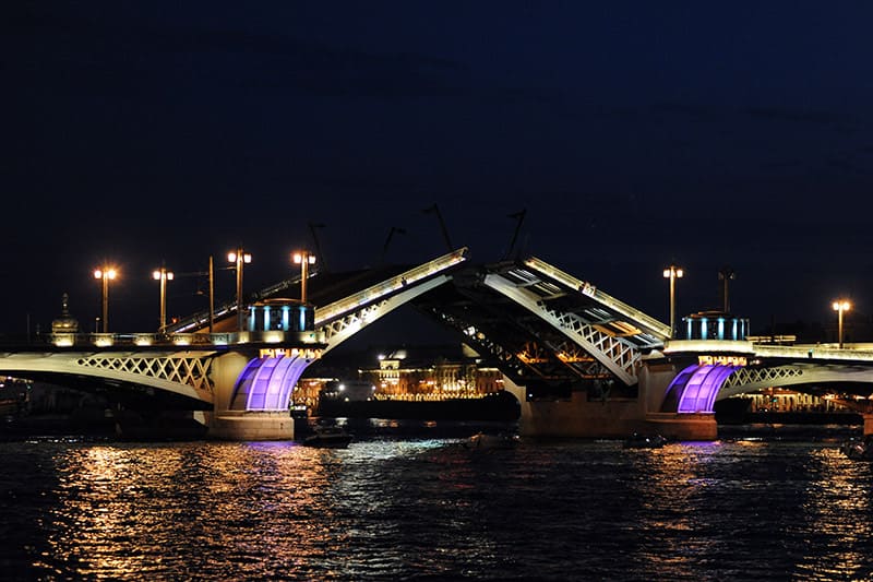 Ночной Петербург + Ночная Петропавловская крепость (вход на территорию) + теплоход (Разводные мосты)